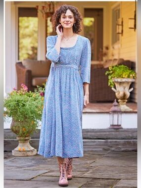 APRIL CORNELL Rosebud Dress Ashleigh Blue